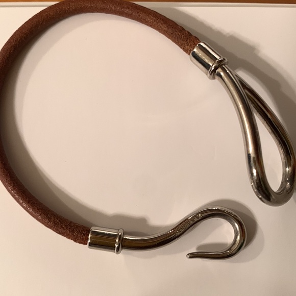 Hermès hook silver bracelet - Picture 2 of 4